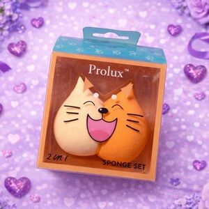 Cat Sponge Set - Cream and Orange